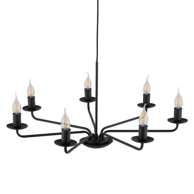 LAMPA WISZĄCA LIMAL 7 CZARNY 4613