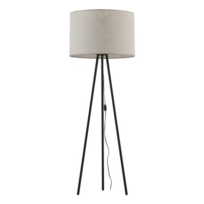 LAMPA PODŁOGOWA WINSTON NATURE 2 SZAROBEŻOWY/CZARNY 5595