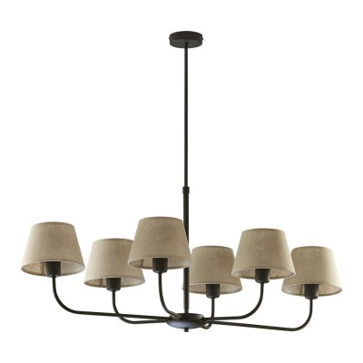 LAMPA WISZĄCA/ŻYRANDOL CHICAGO 6 LEN NATURALNY 3999
