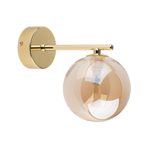 KINKIET ESTERA GOLD 1 ZŁOTY/BURSZTYNOWY 4778