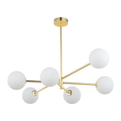 LAMPA SUFITOWA SARIUS GOLD 6 ZŁOTY/BIAŁY 4736