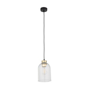 LAMPA WISZĄCA SATIPO TRANSPARENT 1 CZARNY/ZŁOTY 5626