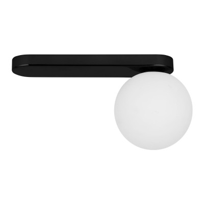 LAMPA SUFITOWA/PLAFON BIANCA BLACK DŁUGA 1 BIAŁY/CZARNY 5684