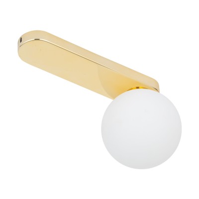 LAMPA SUFITOWA/PLAFON BIANCA GOLD DŁUGA 1 BIAŁY/ZŁOTY 4698