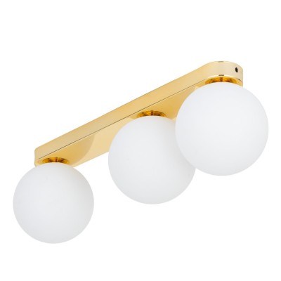 LAMPA SUFITOWA/PLAFON BIANCA GOLD 3 BIAŁY/ZŁOTY 4697