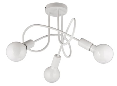 Plafon W-LOOP/3 BIAŁY