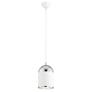 Lampa wisząca ANDROS 1pl Biały Chrom