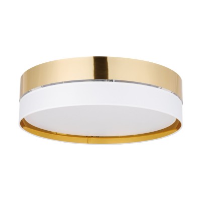LAMPA SUFITOWA/PLAFON HILTON 3 WHITE/GOLD BIAŁY/ZŁOTY 4772