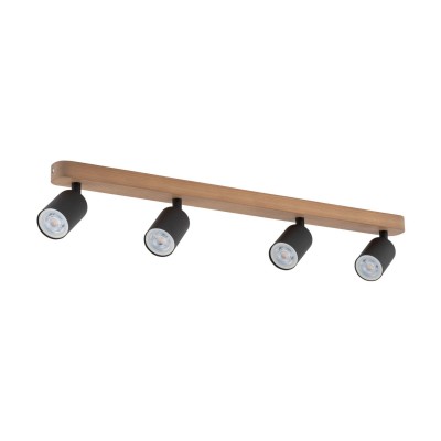 REFLEKTOREK/SPOT TOP WOOD 4 DREWNO/CZARNY 3293