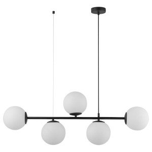 LAMPA WISZĄCA CELESTE 5 BIAŁY/CZARNY 6219