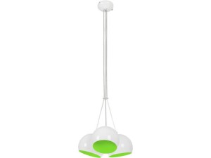 Lampa BALL 3pł WH-GR fluo