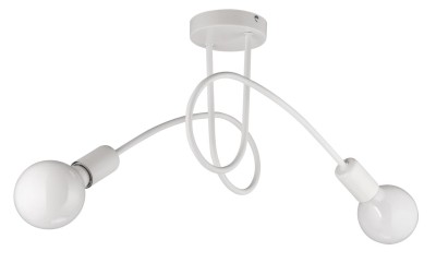 Plafon W-LOOP/2 BIAŁY