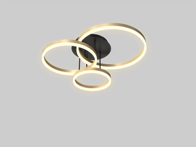 9049-401 Lampa sufitowa trójka Perpignon złota