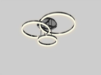 9049-405 Lampa sufitowa trójka Perpignon czarny chrom