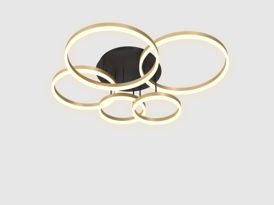 9049-601 Lampa sufitowa piątka Perpignon złota