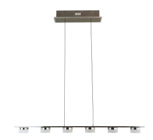 7066-703 Lampa wisząca szóstka CASSIS nikiel-mat
