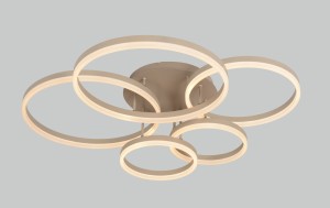 9055-513 Lampa sufitowa piątka RAVELO piaskowy