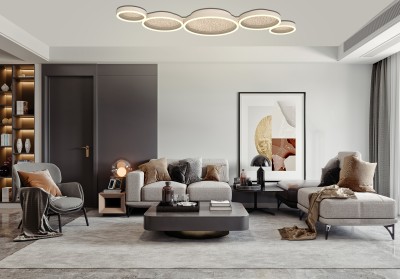 9069-513 Lampa sufitowa piątka BORMES Sand