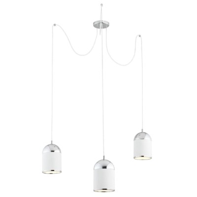 Lampa wisząca ANDROS 3pl Biały Chrom