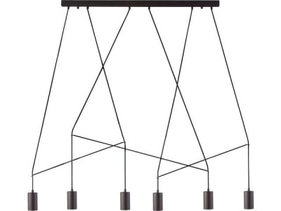 Lampa wisząca IMBRIA 6pł BL listwa czarny