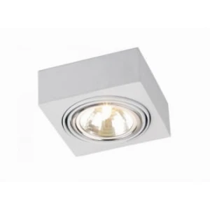 Rodos plafon 1pł srebrny LED