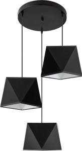 Lampa wisząca W-P1202/3 BAKARO CZARNY
