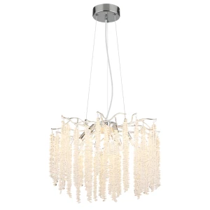 Lampa wisząca typu girlanda kryształ do sypialni salonu