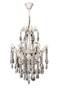 Lampa wisząca W-1305/4 BIAŁY+ZŁOTO