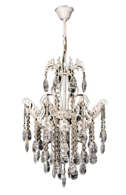 Lampa wisząca W-1305/4 BIAŁY+ZŁOTO