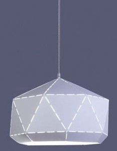 Lampa wisząca DIAMOND 1pł WH-GR
