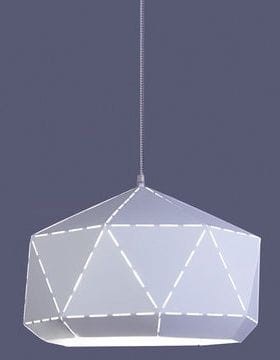 Lampa wisząca DIAMOND 1pł WH-GR