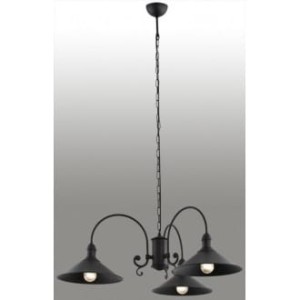 Lampa wisząca Erba 3 pł. czarny