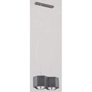 Lampa wisząca Espresso 2pł szary LED