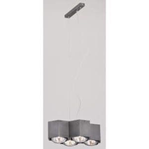 Lampa wisząca Espresso 4pł szary