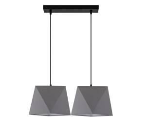 Lampa wisząca W-L1202/2 BAKARO SZARY