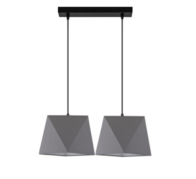 Lampa wisząca W-L1202/2 BAKARO SZARY