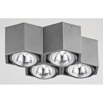 Espresso plafon 4pł szary LED