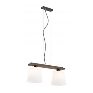 Lampa wisząca Vermouth 2 pł drewno orzech