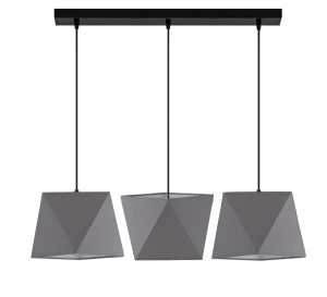 Lampa wisząca W-L1202/3 BAKARO SZARY
