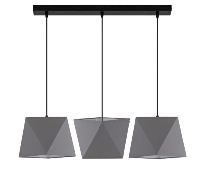 Lampa wisząca W-L1202/3 BAKARO SZARY