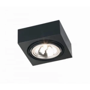 Rodos plafon 1pł czarny LED