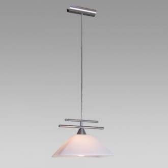 Lampa wisząca Opar 1 pł nikiel/satyna/biały  matowy