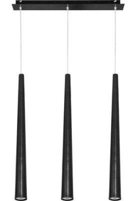 Lampa wisząca QUEBECK 3pł BL