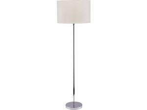 Lampa podłogowa HOTEL 1pł ecru/chrom
