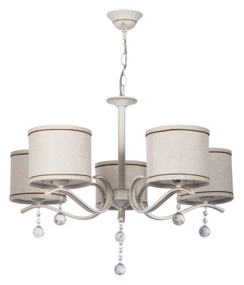 Lampa wisząca W-2802/5 BIAŁY+ZŁOTO