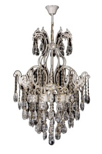 Lampa wisząca W-1305/6 BIAŁY+ZŁOTO