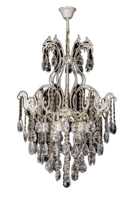 Lampa wisząca W-1305/6 BIAŁY+ZŁOTO
