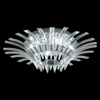 Niagara plafon 12 pł chrom/szkło