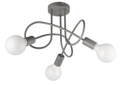 Plafon W-LOOP/3 SZARY
