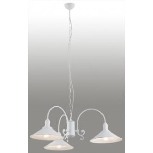Lampa wisząca Erba 3 pł. biały